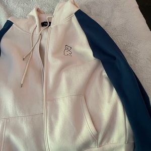 soft jacket with bear on side